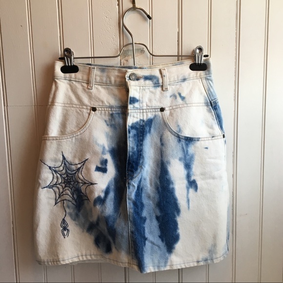 Vintage Calvin Klein Denim Mini Skirt - Picture 2 of 8